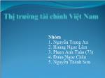 Thị trường tài chính Việt Nam