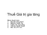 Thuế giá trị gia tăng