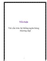 Tiểu luận Tái cấu trúc hệ thống ngân hàng thương mại