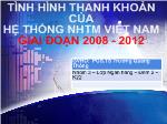 Tình hình thanh khoản của hệ thống nhtm Việt Nam giai đoạn 2008 - 2012