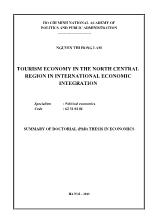 Tourism economy in the north central region in international economic integration