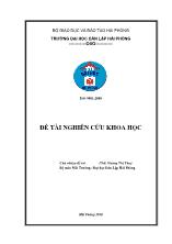 Đề tài Nghiên cứu xử lý nước thải sinh hoạt bằng bể lọc ngầm