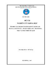 Đề tài Tìm hiểu giá trị khu di tích lịch sử, danh lam thắng cảnh núi Nưa - Huyện Triệu Sơn - Thanh Hóa phục vụ phát triển du lịch