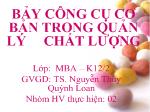 Bảy công cụ cơ bản trong quản lý chất lượng