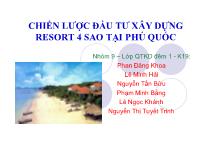 Chiến lược đầu tư xây dựng resort 4 sao tại Phú Quốc