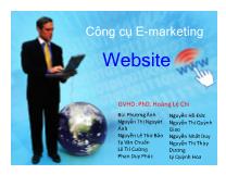 Công cụ E-Marketing Website