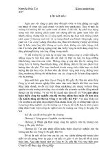 Đề tài Các giải pháp hoàn thiện công tác nghiên cứu thị trường nhằm thoả mãn tốt hơn nhu cầu khách hàng nội địa tại Công ty da Giầy Hà Nội