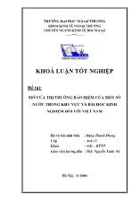 Đề tài Mở cửa thị trường bảo hiểm của một số nước trong khu vực và bài học kinh nghiệm đối với Việt Nam