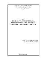 Đề tài Pháp gia và ảnh hưởng của pháp gia trong việc xây dựng nhà nước pháp quyền Việt Nam