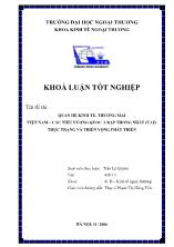 Đề tài Quan hệ kinh tế, thương mại Việt Nam – Các tiểu vương quốc Ả Rập thống nhất (uae) thực trạng và triển vọng phát triển