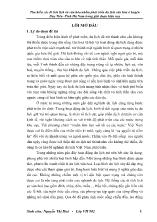 Đề tài Tìm hiểu các di tích lịch sử văn hoá phục vụ cho phát triển du lịch văn hoá ở huyện Duy Tiên Tỉnh Hà Nam trong giai đoạn hiện nay