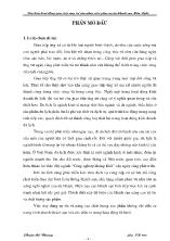 Đề tài Tìm hiểu hoạt động giao tiếp ứng xử của nhân viên phục vụ tại khách sạn Hữu Nghị