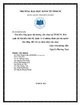 Đề tài Tìm hiểu tổng quan thị trường sữa chua tại TP Hồ Chí Minh, bên cạnh đó tìm hiểu thái độ, hành vi và những đánh giá của người tiêu dùng đối với các nhãn hiệu sữa chua