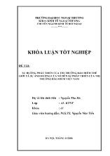 Đề tài Xu hướng phát triển của thị trường bảo hiểm thế giới và sự ảnh hưởng của nó đến sự phát triển của thị trường bảo hiểm Việt Nam