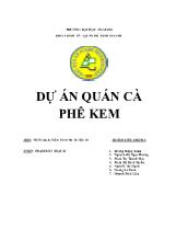 Dự án quán cà phê kem