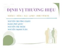 Hướng dẫn cách định vị thương hiệu