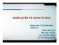 Khái quát về kinh tế học