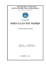 Khóa luận Đề xuất một số giải pháp phát triển du lịch Hải Phòng giai đoạn 2011 – 2015