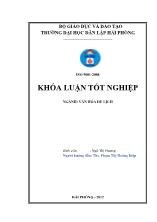 Khóa luận Hiện trạng, tiềm năng và giải pháp phát triển loại hình du lịch team building ở Hải Phòng