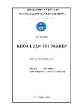 Khóa luận Lễ hội hoa phượng đỏ Hải Phòng và thực trạng tổ chức lễ hội lần thứ nhất 2012