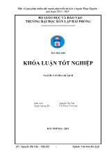 Khóa luận Một số giải pháp nhằm đẩy mạnh phát triển du lịch ở huyện Thuỷ Nguyên giai đoạn 2011 - 2015