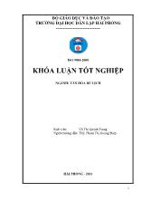 Khóa luận Nâng cao hiệu quả khai thác nghệ thuật ca Huế trong du lịch