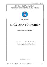 Khóa luận Phát huy giá trị di sản văn hóa phục vụ phát triển du lịch tỉnh Thái Bình