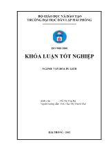 Khóa luận Tìm hiểu điều kiện phát triển du lịch tại huyện Lạc Thủy tỉnh Hòa Bình