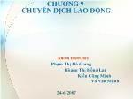 Kinh tế lao động - Chương 9: Chuyển dịch lao động