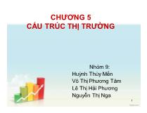 Kinh tế thị trường - Chương 5: Cấu trúc thị trường