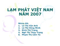 Lạm phát Việt Nam năm 2007