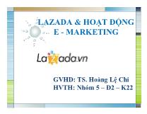 Lazada và hoạt động e - Marketing