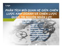 Phân tích mối quan hệ giữa chiến lược kinh doanh và chiến lược quản trị nguồn nhân lực