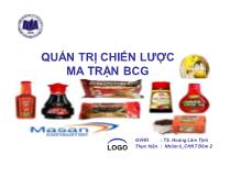 Quản trị chiến lược ma trận BCG