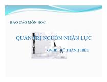 Quản trị nguồn nhân lực