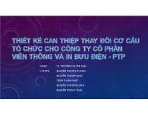 Thiết kế can thiệp thay đổi cơ cấu tổ chức cho công ty cổ phần viễn thông và in bưu điện - PTP