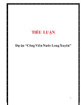 Tiểu luận Dự án công viên nước long xuyên