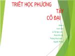 Triết học phương tây Cổ đại