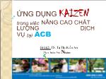 Ứng dụng kaizen trong việc nâng cao chất lượng dịch vụ tại ACB