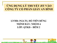 Ứng dụng lý thuyết Jit vào công ty cổ phần giấy An Bình