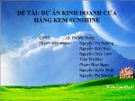 Đề tài Dự án kinh doanh cửa hàng kem sunshine