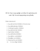 Đề tài Thực trạng nghiệp vụ tái cấp vốn ngân hàng nhà nước Việt Nam sử dụng những năm gần đây