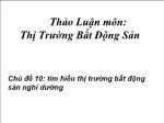 Đề tài Tìm hiểu thị trường bất động sản nghỉ dưỡng