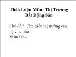 Đề tài Tìm hiểu thị trường căn hộ chia nhỏ