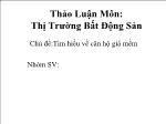 Đề tài Tìm hiểu về căn hộ giá mềm