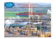 Đề tài Tổng quan về quá trình reforming xúc tác trong nhà máy lọc hóa dầu