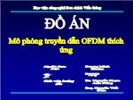 Đồ án Mô phỏng truyền dẫn OFDM thích ứng trong thông tin vô tuyến (Slide)