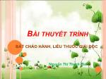 Bát cháo hành, liều thuốc giải độc