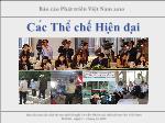 Các thể chế hiện đại