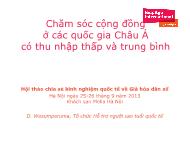 Chăm sóc cộng đồng ở các quốc gia Châu Á có thu nhập thấp và trung bình